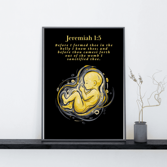 Before I Formed You in the Womb, Jeremiah 1:5 Canvas Print, Nursery Scripture Prints, Bible Verse for Nursery, Christian Nursery Art, Christian Wall Decor Nursery