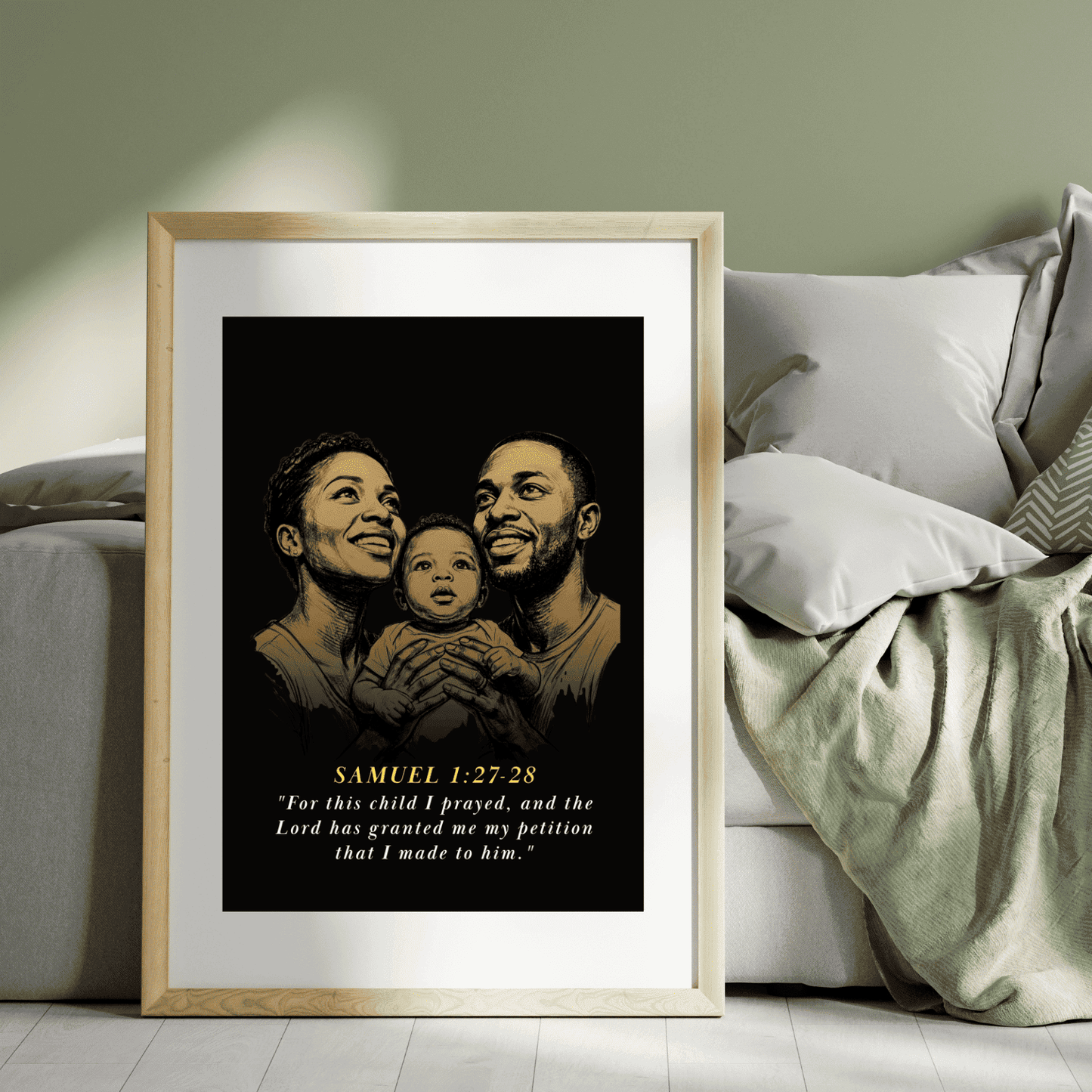 Bible Verse Wall Decor Nursery, For This Child We Have Prayed | Nursery Wall Decor Digital Download| 1 Samuel 1:27 | Baby Room Decor | Christian Nursery Wall Sign