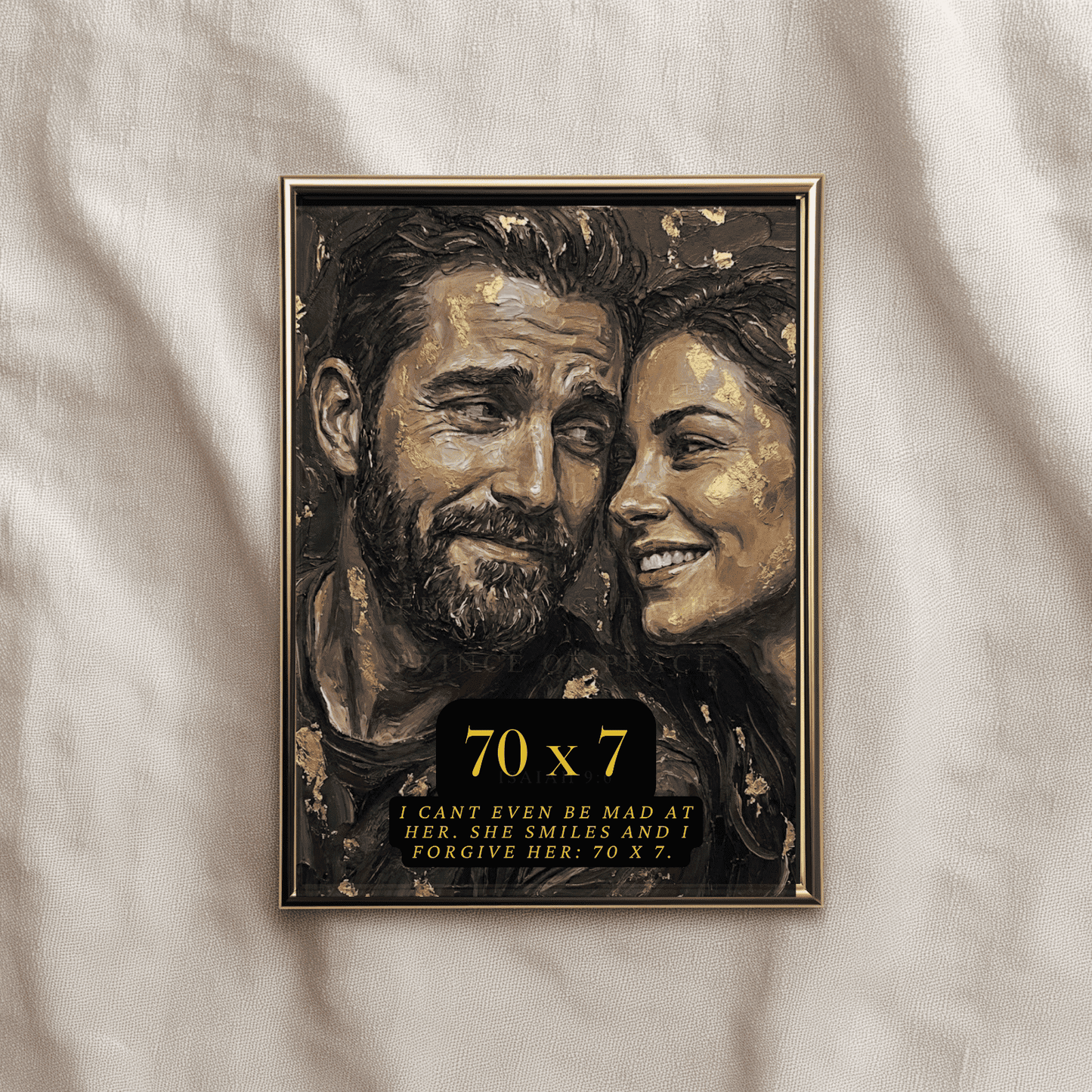 Funny Husband And Wife Bible Verse Printable Wall Art, Modern Christian Home Wall Decor For Couple Living Room, I Cant Even Be Mad At My Wife