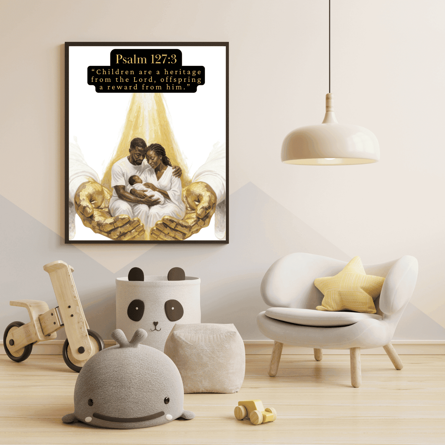 Christian Nursery Wall Art, Psalm 127:3, Children Are a Gift from the Lord Nursery Print, Baby Bible Quote Wall, Baby Shower Gift Ideas