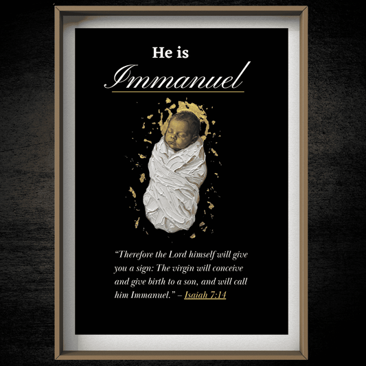 Isaiah 7:14 Christmas Print, Best Christmas Bible Verse Wall Art, Christmas Cards Ideas For family , Digital Christmas Wall Art Prints