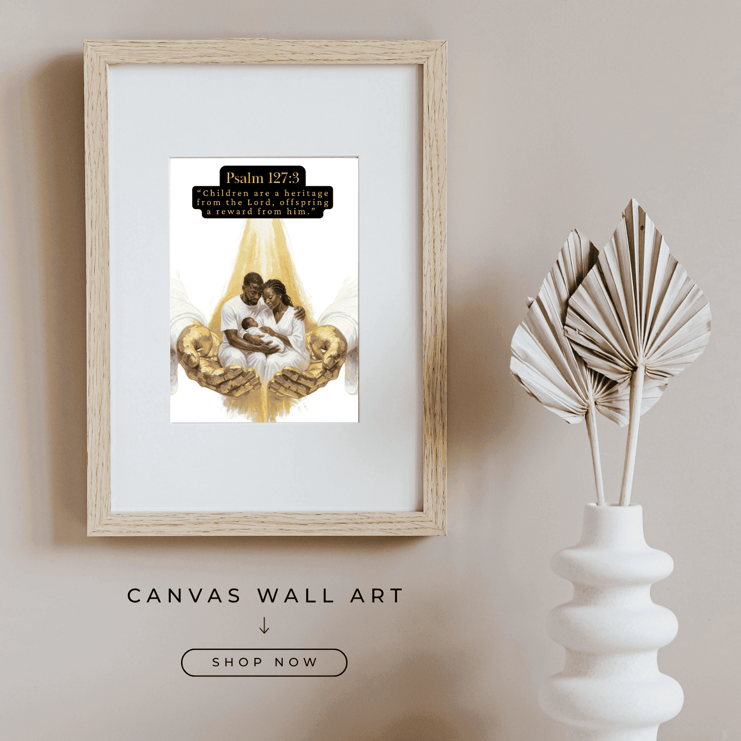 Christian Nursery Wall Art, Psalm 127:3, Children Are a Gift from the Lord Nursery Print, Baby Bible Quote Wall, Baby Shower Gift Ideas