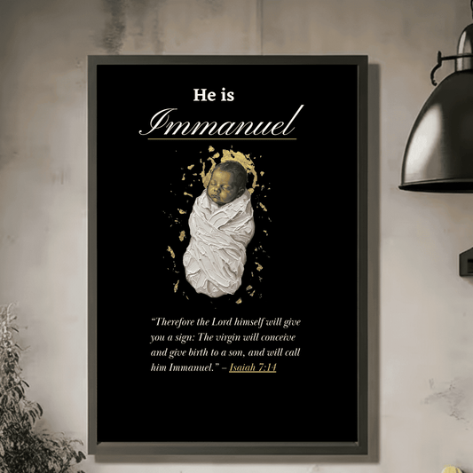 Isaiah 7:14 Christmas Print, Best Christmas Bible Verse Wall Art, Christmas Cards Ideas For family , Digital Christmas Wall Art Prints
