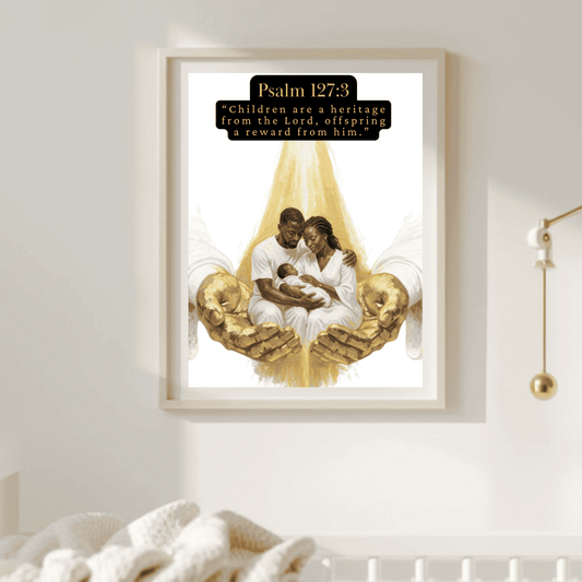Christian Nursery Wall Art, Psalm 127:3, Children Are a Gift from the Lord Nursery Print, Baby Bible Quote Wall, Baby Shower Gift Ideas