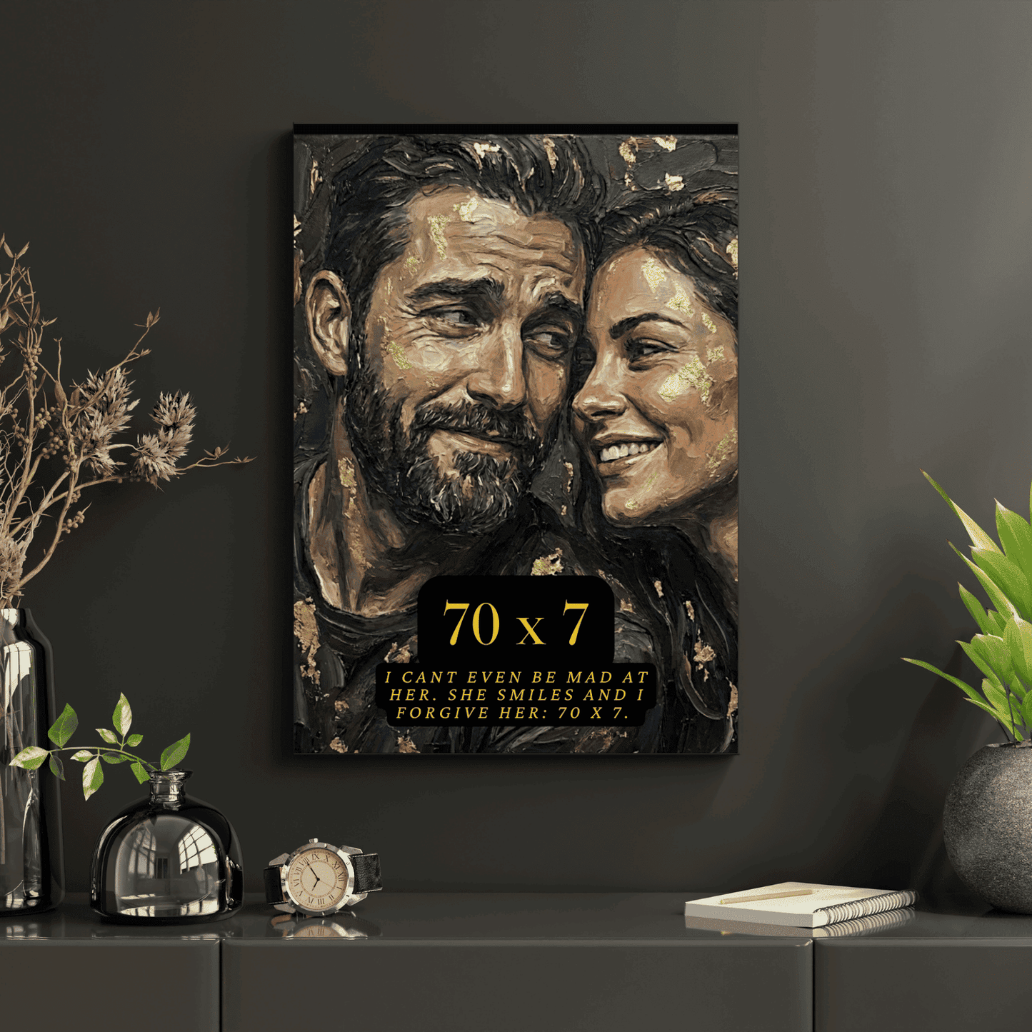 funny_wall_artwork_of_a_couple_on_a_shelf_with_decorative_elements.